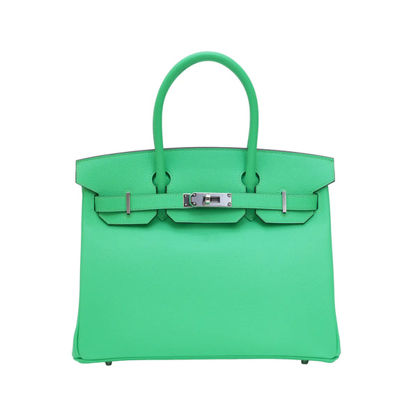 Pre-Owned Hermès Birkin 30 Vert Comics Epsom Palladium Hardware 2025