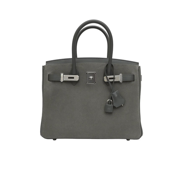 Hermès Birkin 30 Vert Mangrove Swift Doblis Suede Palladium Hardware 2025