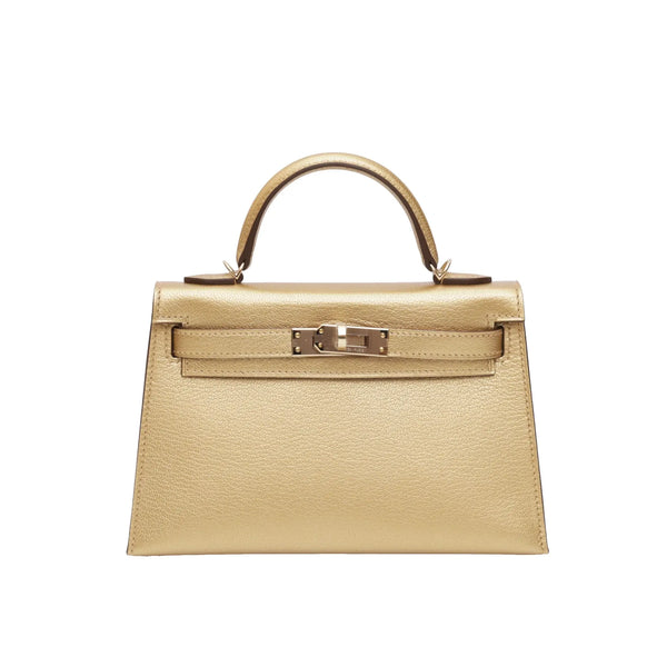Hermès Mini Kelly Doré Chèvre Chamkilight Permabrass Hardware 2026