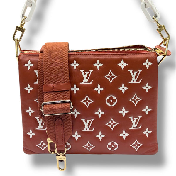 Authentic Louis Vuitton Coussin PM Terracotta Monogram Lambskin